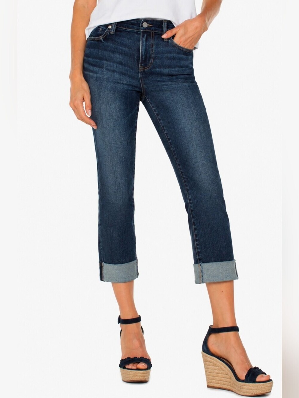 ❤ LIVERPOOL JEANS COMPANY SLIM CROP JEANS, 4 (27)